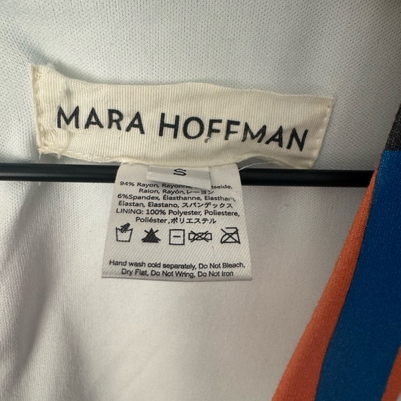 Mara Hoffman Geometric Rainbow Cut Out Midi Dress - Size Small - Picture 4 of 8